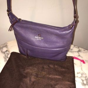 Kate Spade Purple Leather Crossbody Bag